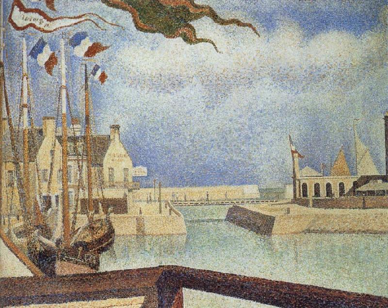 Georges Seurat The Sunday of Port en bessin Spain oil painting art
